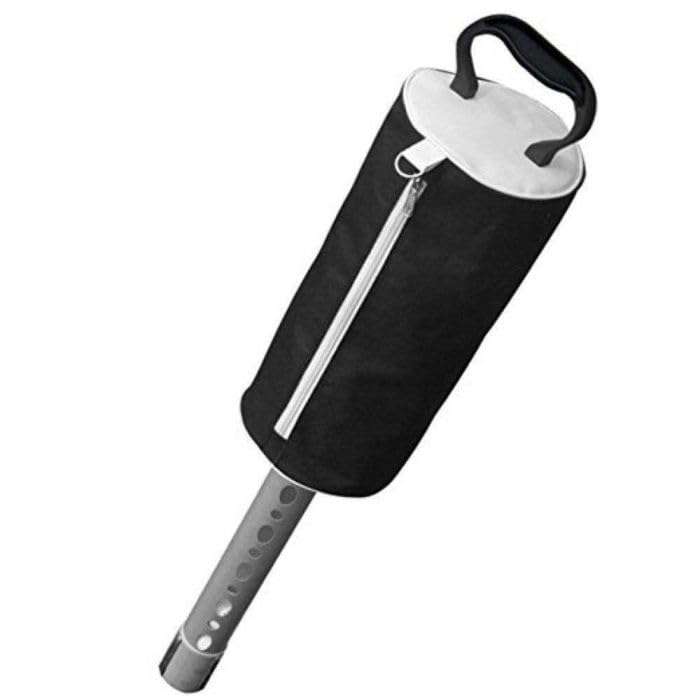 Raxx | Deluxe Shag Bag Golf Ball Collector Retriever, Pick Up Balls Without Bending - Black