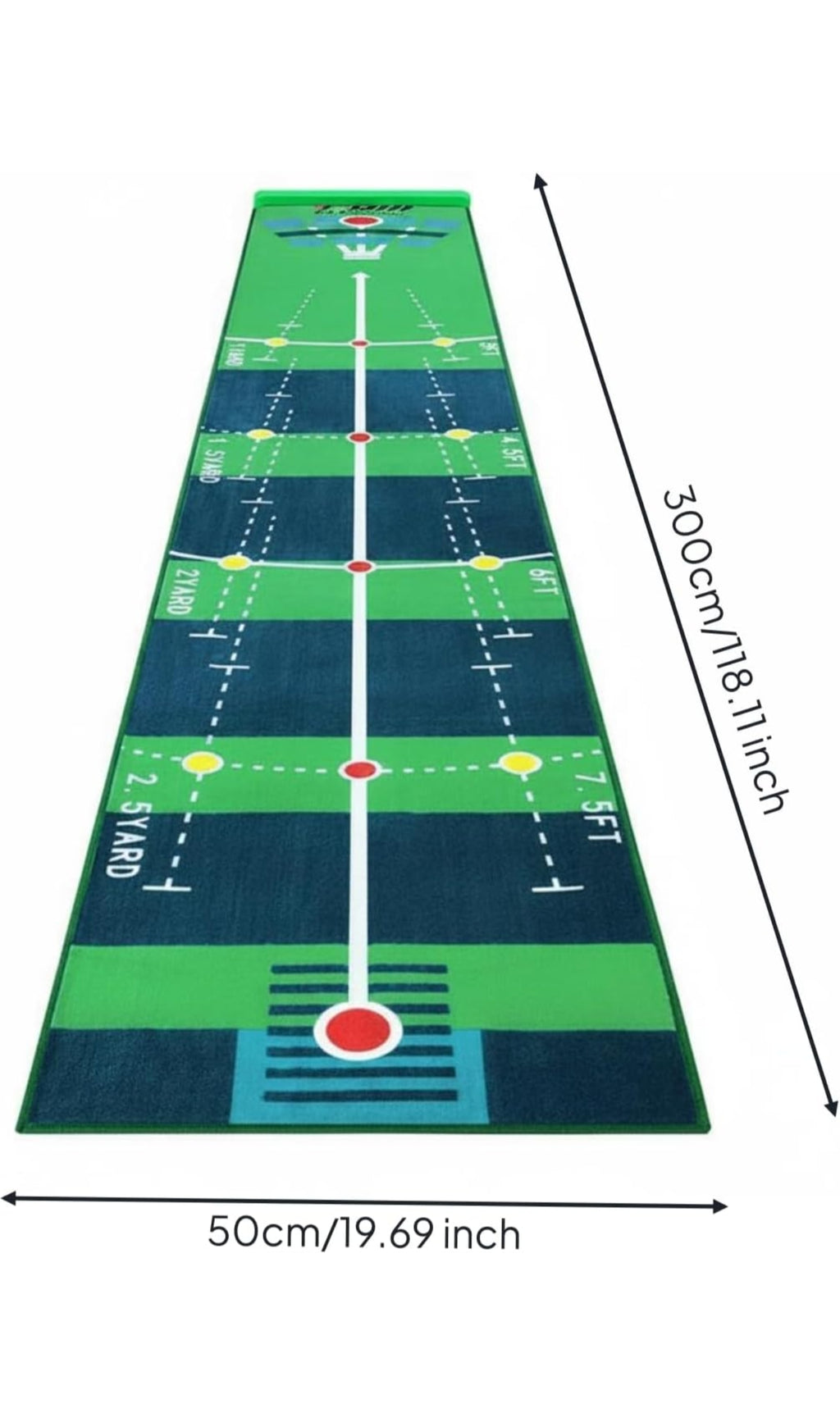 RAXX Pro Alignment Indoor Golf Putting Mat – 3M Training Edition
