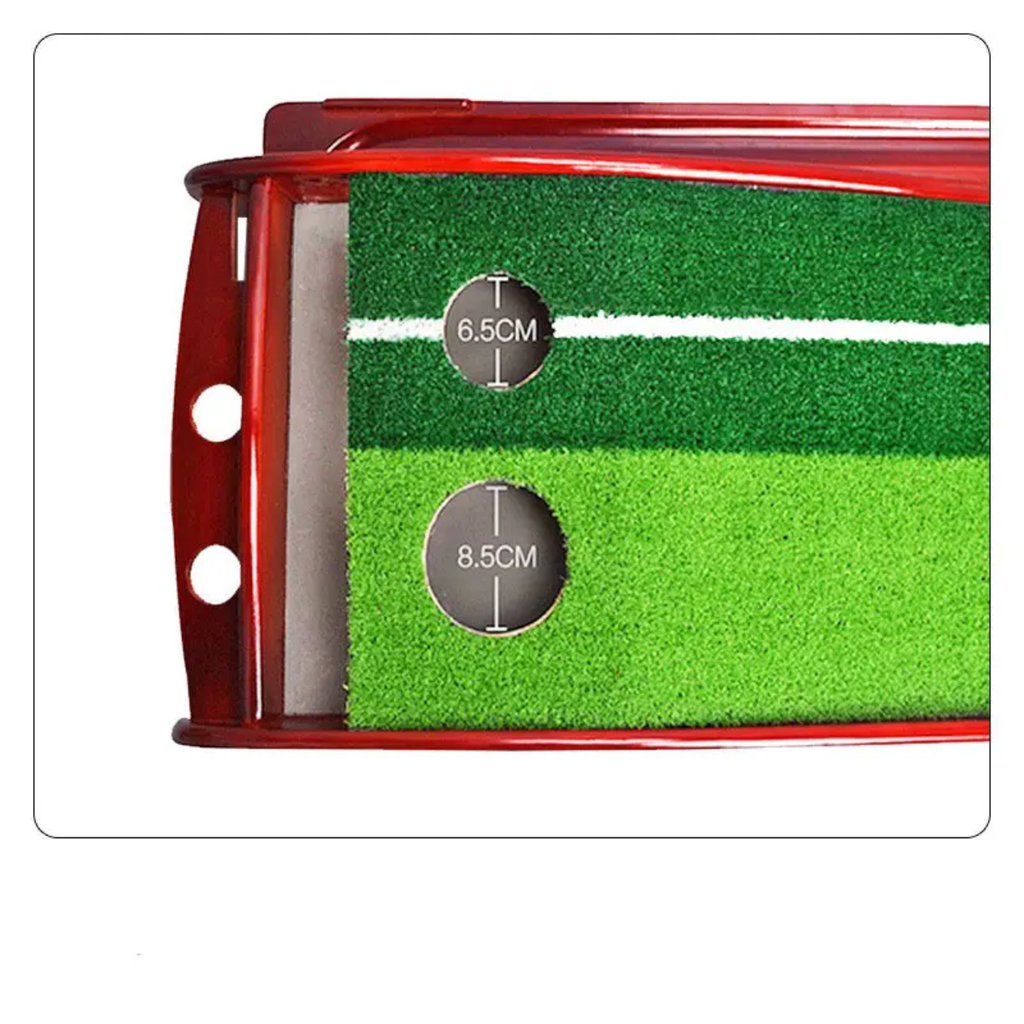 RAXX Premium Wooden Indoor Golf Putting Mat Trainer for Home & Office gift set