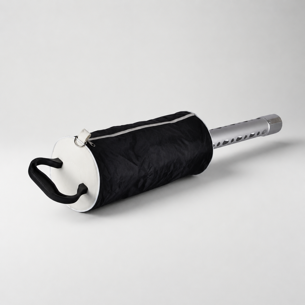 Raxx | Deluxe Shag Bag Golf Ball Collector Retriever, Pick Up Balls Without Bending - Black